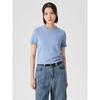 8Seconds Cotton Spandex Short Sleeve Crop T-Shirt Sky Blue (324742Ly2Q)
