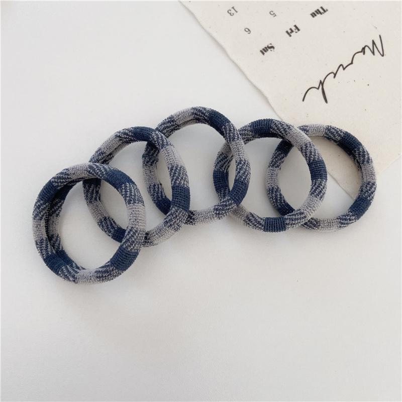 5Pcs/Set Basic Seamless Hair Tie Elastic Hair Band High Elasticity Rubber Bands Ponytail Holder Women Girls Hair Accessories