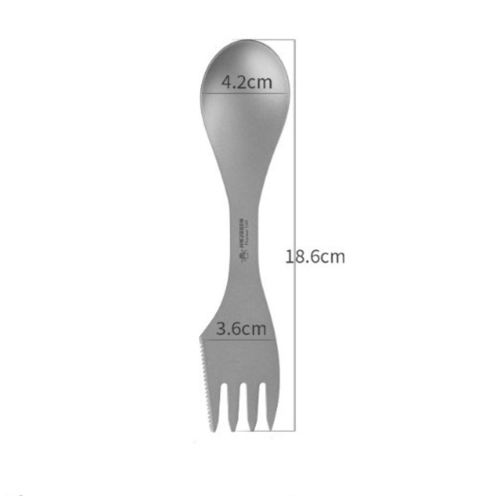 High Quality Portable Titanium Spoon Long Handle Environmental Light Titanium Cookware Outdoor Picnic Accessories Outdoor Tool