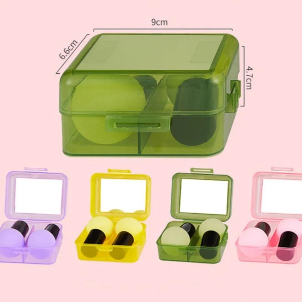 2PCS/Set Long Handle Mushroom Head Makeup Sponge Super Soft for Dry Wet Dual Use Air Cushion Puff Make Up Sponge