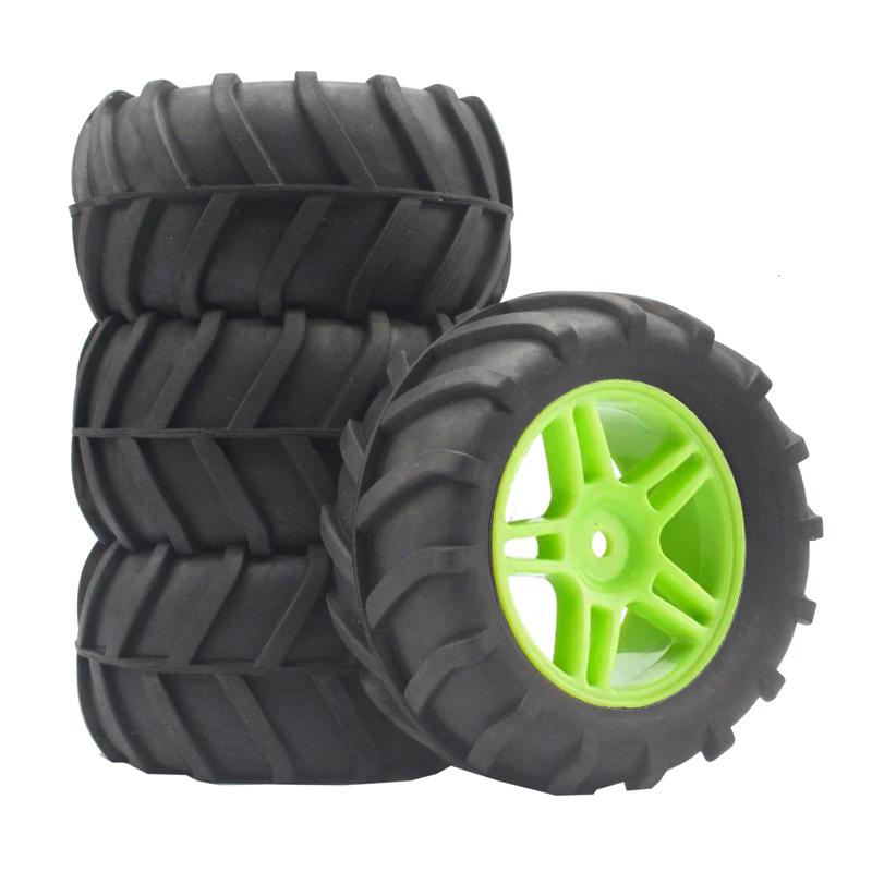 4PCS 85mm 12mm Hex Monster Truck Wheel Rubber Tires for SCY 16101 Pro 16102 Pro WLTOYS 144001 144010 1/16 Off-Road RC CarParts