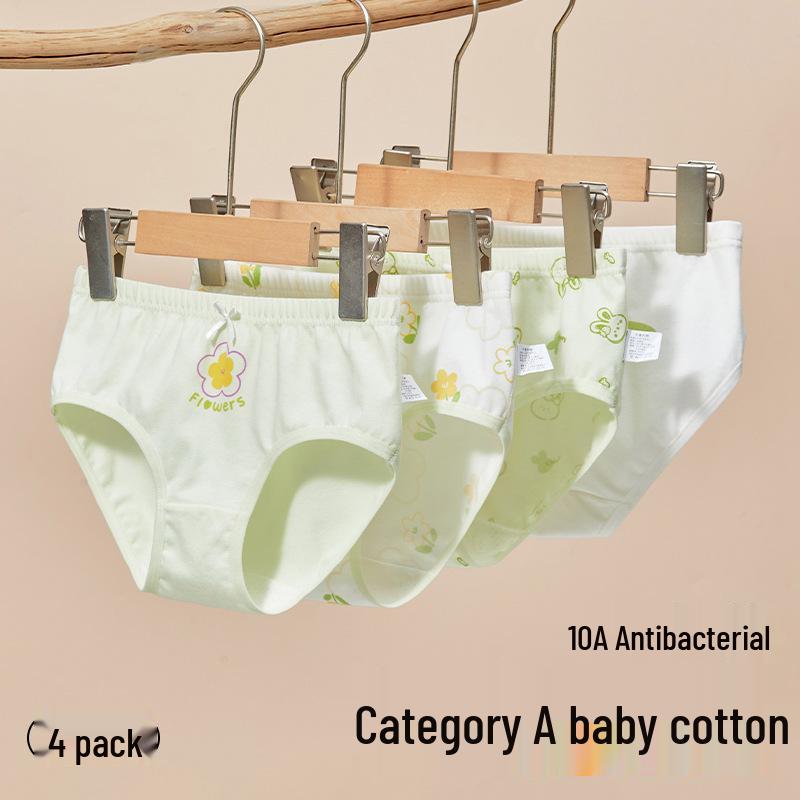 Girls' Pure Cotton Summer Underwear - Comfy, Non-Pinching Design for Toddlers