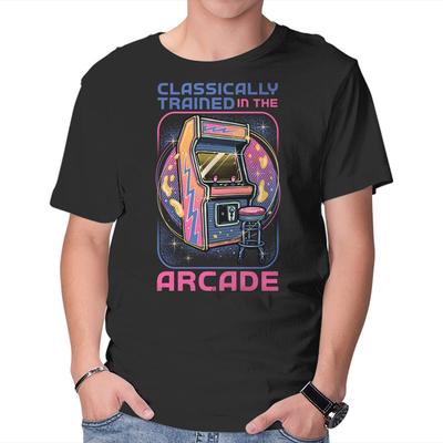 Unisex Crew Neck T-Shirt Classic Arcade Graphic Short Sleeve Casual Tee