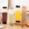 Double Head Condiment Dispenser Clear Plastic Sauce Storage Container  Kitchen Use
