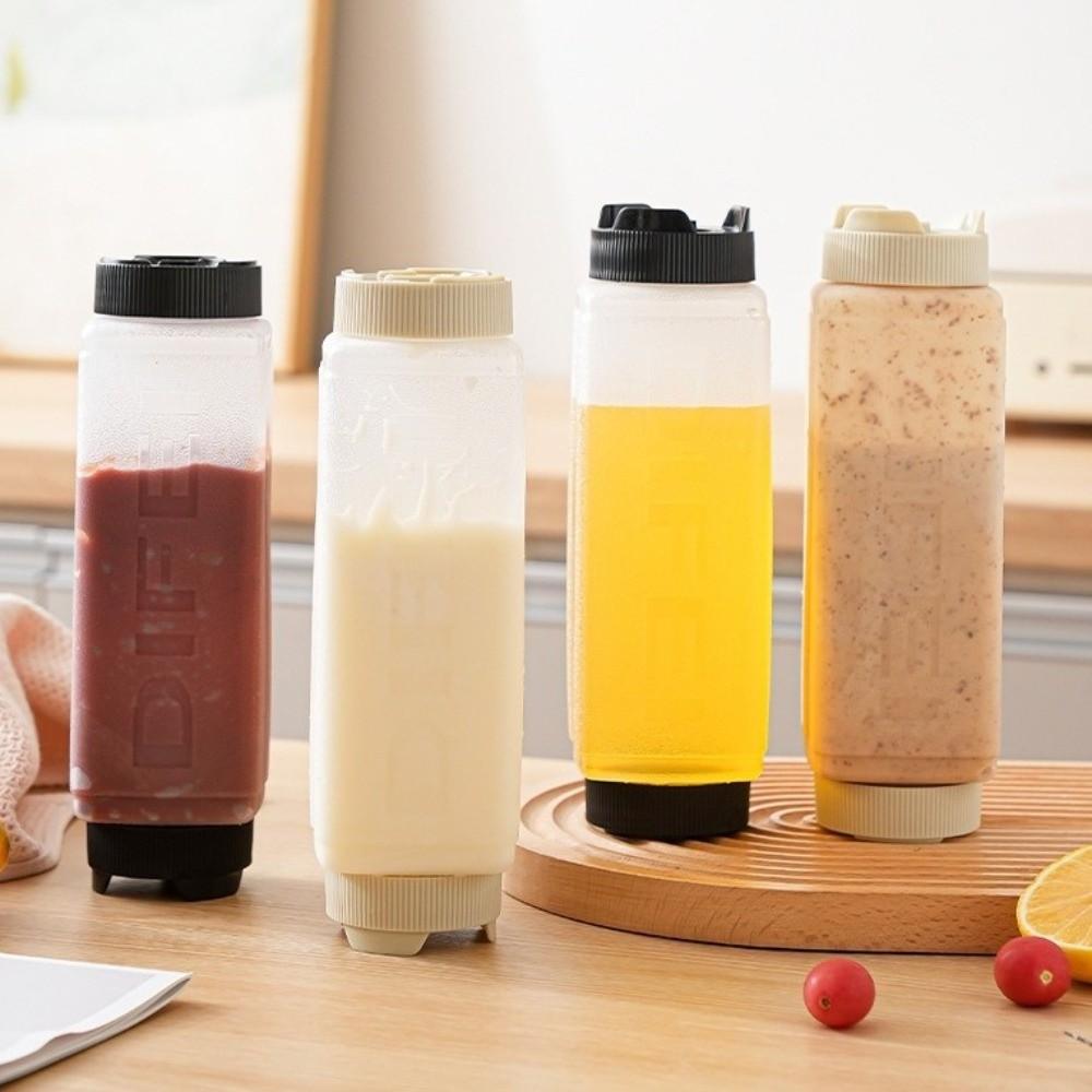 Double Head Condiment Dispenser Clear Plastic Sauce Storage Container Kitchen Use