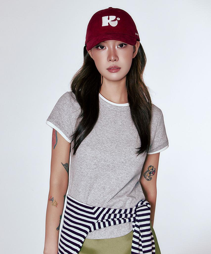 Seutillouki Monogram Ball Cap_Burgundy