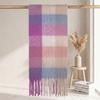 | Imitation mohair plaid scarf | Autumn and winter warm AC grid | Support LOGO customization