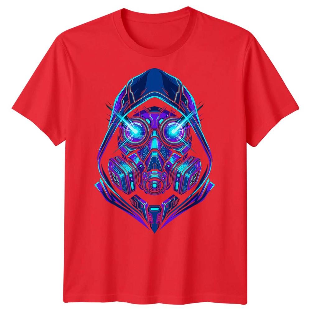 Gasmask Horror Unisexs T Shirt Toxic Mask Reaper Monster Air Graphic Tee