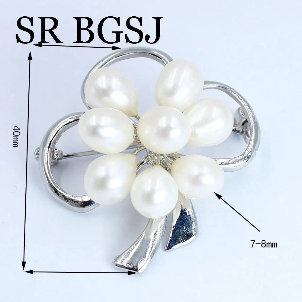 Luxury Jewelry 100% Genuine Natural Freshwater Pearl Wedding Micro-inlaid Zircon Coat Women All Match Accessories Pin Brooch