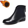 Ankle Boots Ladies England Ladies Autumn Winter Short Boats Women Casual Daily Comfort Artificial Leather Boots Shoes