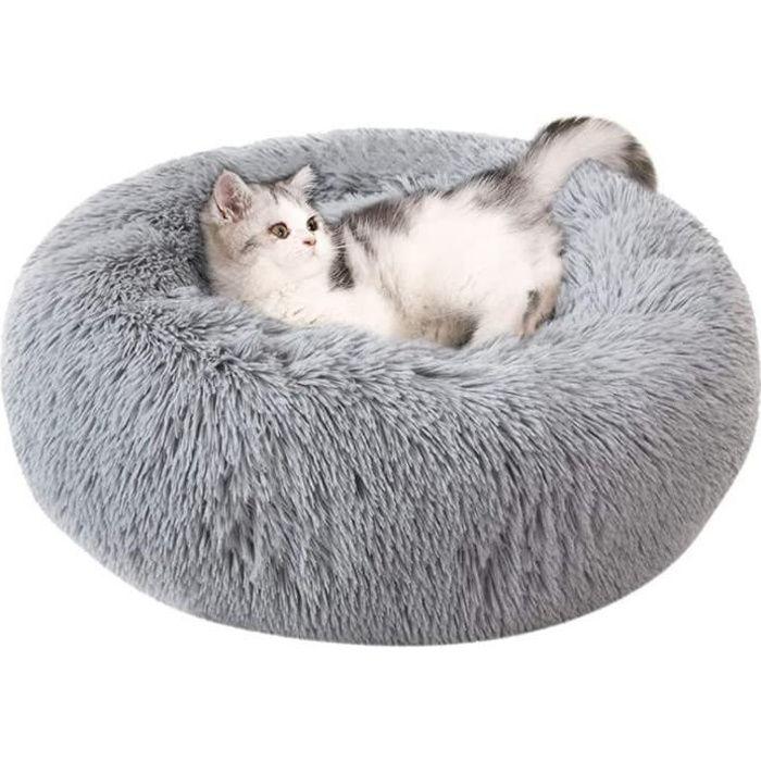 Panier Chien Chat Lit Mignon Pour Animal Domestique Lavable En Peluche 50CM GRIS