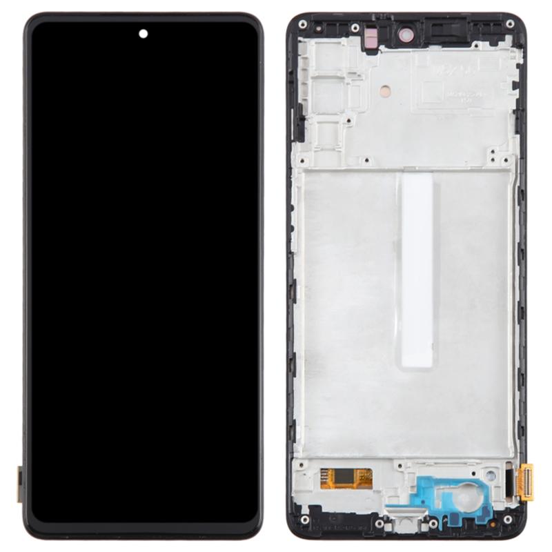 

For Samsung Galaxy M52 5G M526B 6.7-inch Grade C OLED Screen and Digitizer Assembly+Frame Part (Without Logo) As Shown A