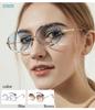 [$ole Only] Sole Only Sunglasses, Oval Rimless, Retro, UV400, Stylish, Trendy Eyewear, Easy To See Through, Suitable for Driving, Sunglasses Case