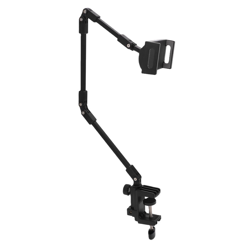 Rotatable Tablet Holder Stand Desktop Multi Angle Phone Clamp Mount for 4.7in 13in Devices Live Streaming