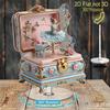 1 STuks 2D plat roterend acryl ballerina patroon ornament Kerstmis huis bureau ornament