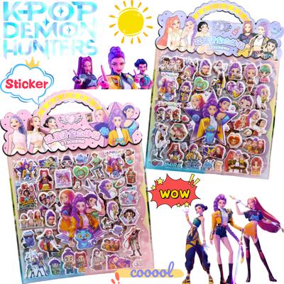 Neuer KPop Dämonenjäger Rumi Mira Zoey Sticker Kreativ Hoher Farbwert Animation Q Edition Druck Schüler Blasensticker Geschenk