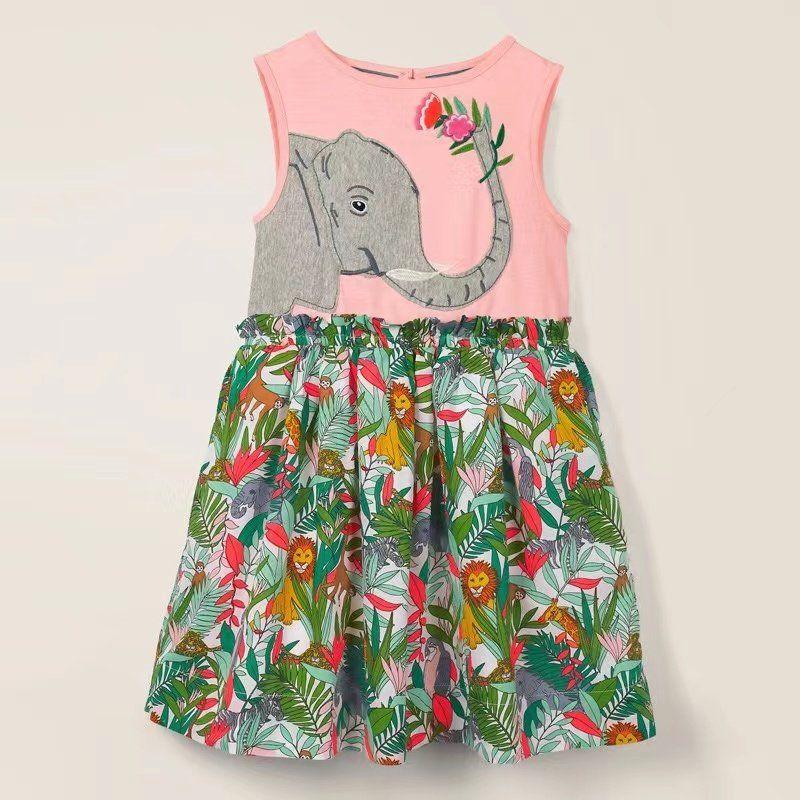 

Foreign Trade Children s Clothing Girls Vest Dress Summer 2023 New Style Kidsren s Baby Girl Cute Giraffe Dress Trendy Pink 2t/90 Size Recommended Height 85-90cm