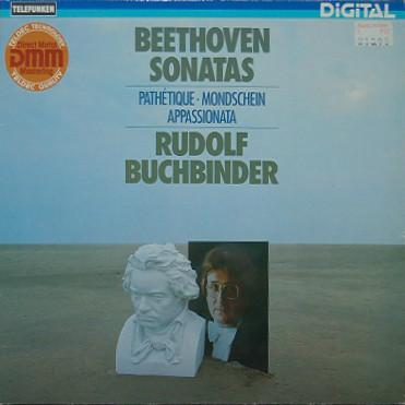 

LP Record LUDWIG VAN BEETHOVEN RUDOLF BUCHB Sonatas Pathtique Mondschein 642913AG Telefunken 1983 Germany Classical Used