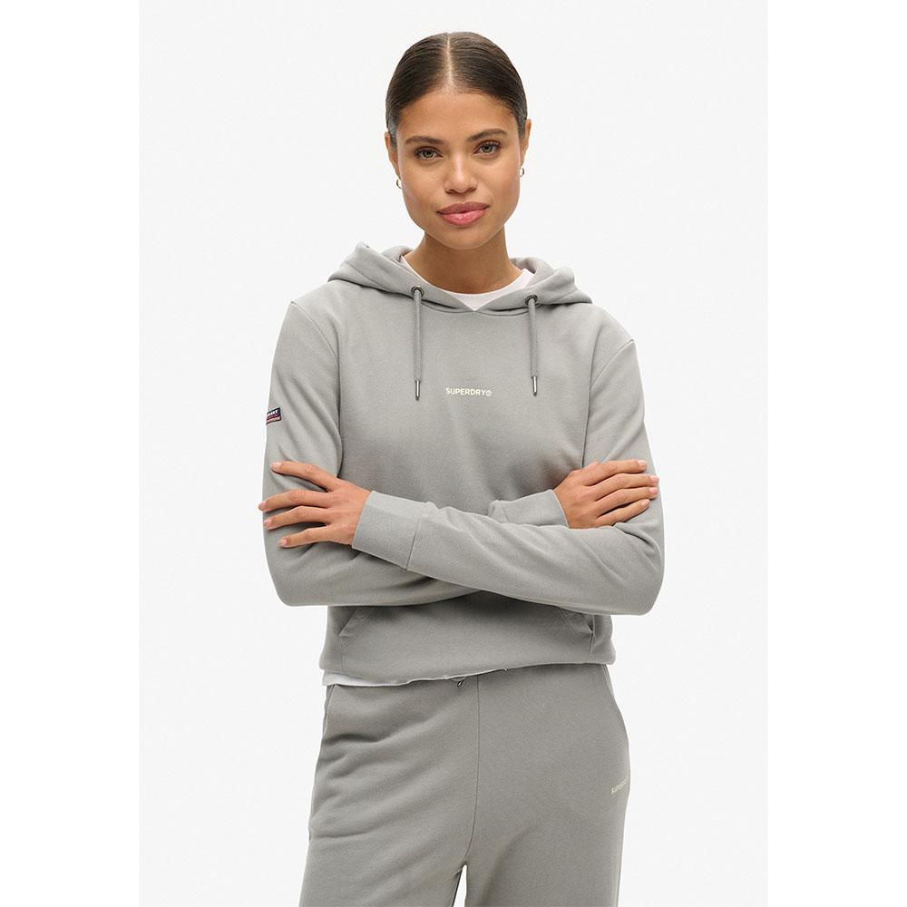 Superdry Damen Grau Hoodie Einfarbig - Bild 2