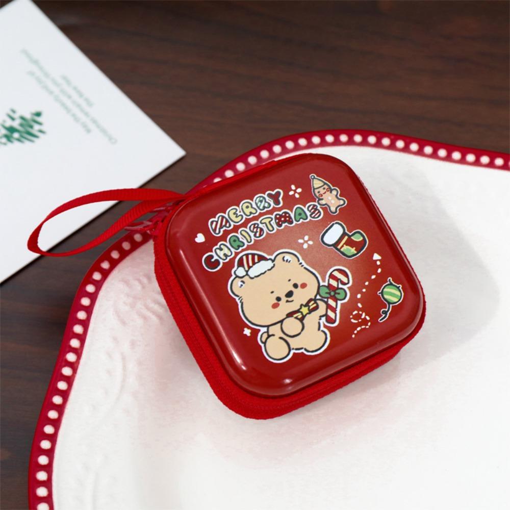 

Кролик Рождественский кошелек для монет Водонепроницаемый Рождественский мешок для наушников Милый Рождественский кошелек для школы Style 1