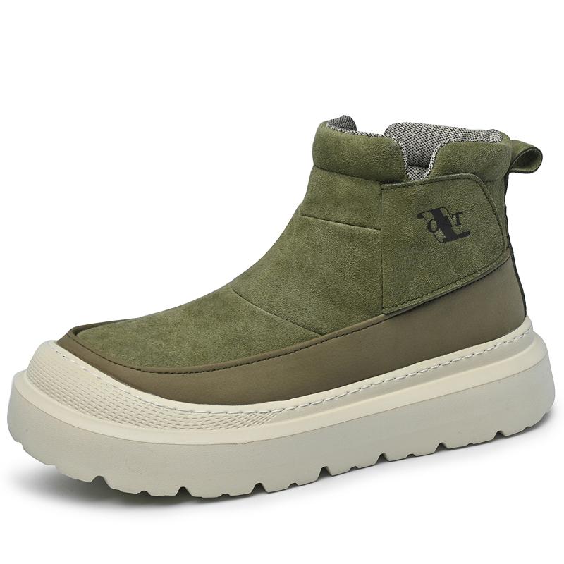 

Модные винтажные классические ботильоны из искусственной ПУ кожи для мужчин, уличная мужская трекинговая обувь, нескользящие походные базовые ботинки для отдыха, мужские боты 38 зелёный