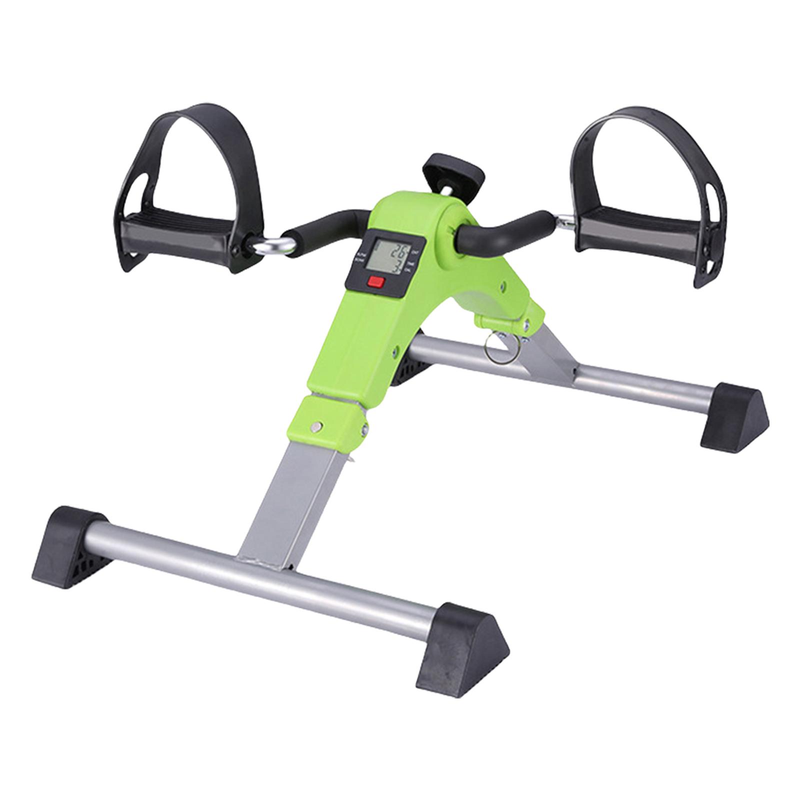 

Fully Assembled Under Desk Pedal Exerciser For Arm And Leg Workout, Practical Sitting Cycle With LCD Screen Display зелений