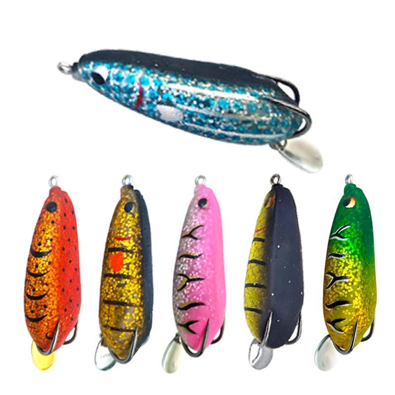 Customizable 25g Soft PVC Fly Fishing Lures Topwater Bass Frog & Snakehead River Lake Stream Umpan Katak Insect