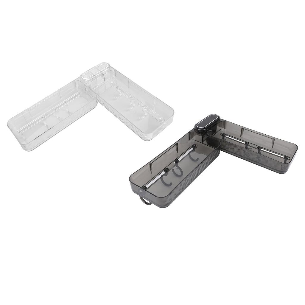 Wall Mounted Sink Caddy Water Resistant Foldable Sturdy Versatile Shower Rack Shelf Organizer for Ba