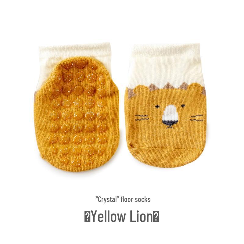 Bawełniane skarpetki antypoślizgowe dla niemowląt i małych dzieci - styl wiosenno-jesienny