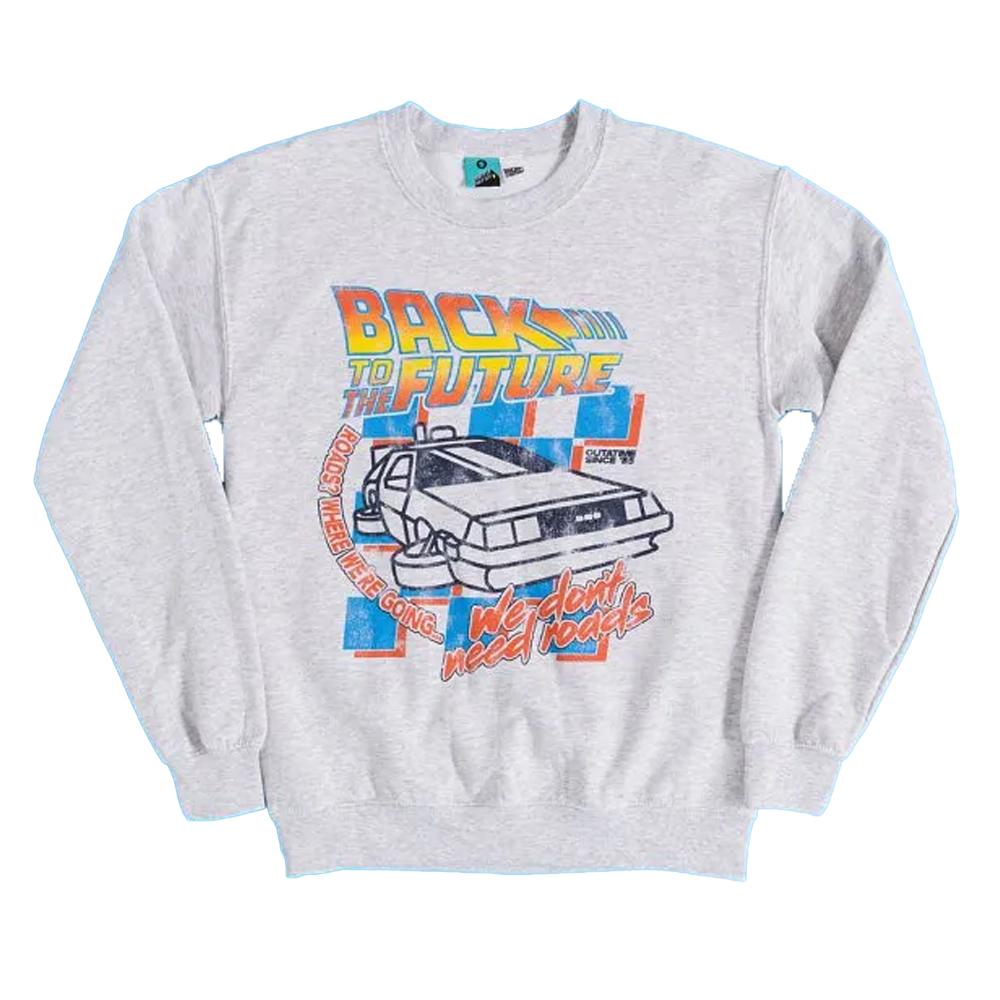 Back To The Future Unisexová dospělá mikina We DonÂ´t Need Roads