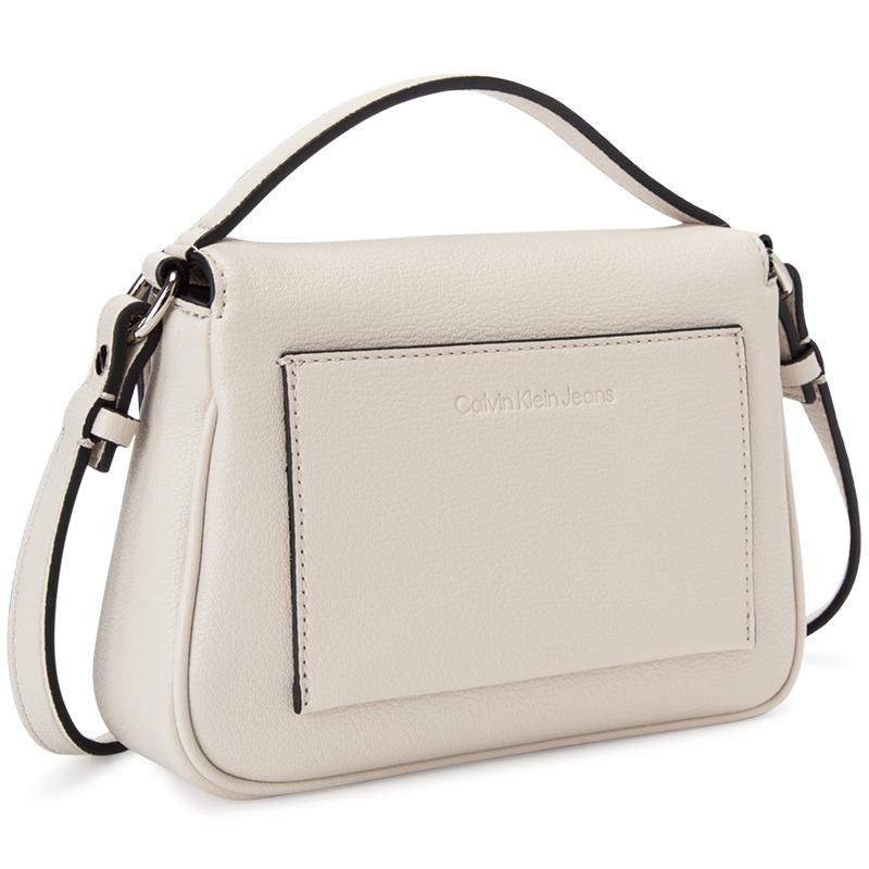 Calvin Klein Fashion Minimalist Metal Logo Detachable Shoulder Strap Flap Synthetic Leather Handheld Shoulder Crossbody Bag Women Bags DH3272-137