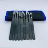 Black ESD Anti-Static Stainless Steel Tweezers Set with Bent Tip for Industrial Repair