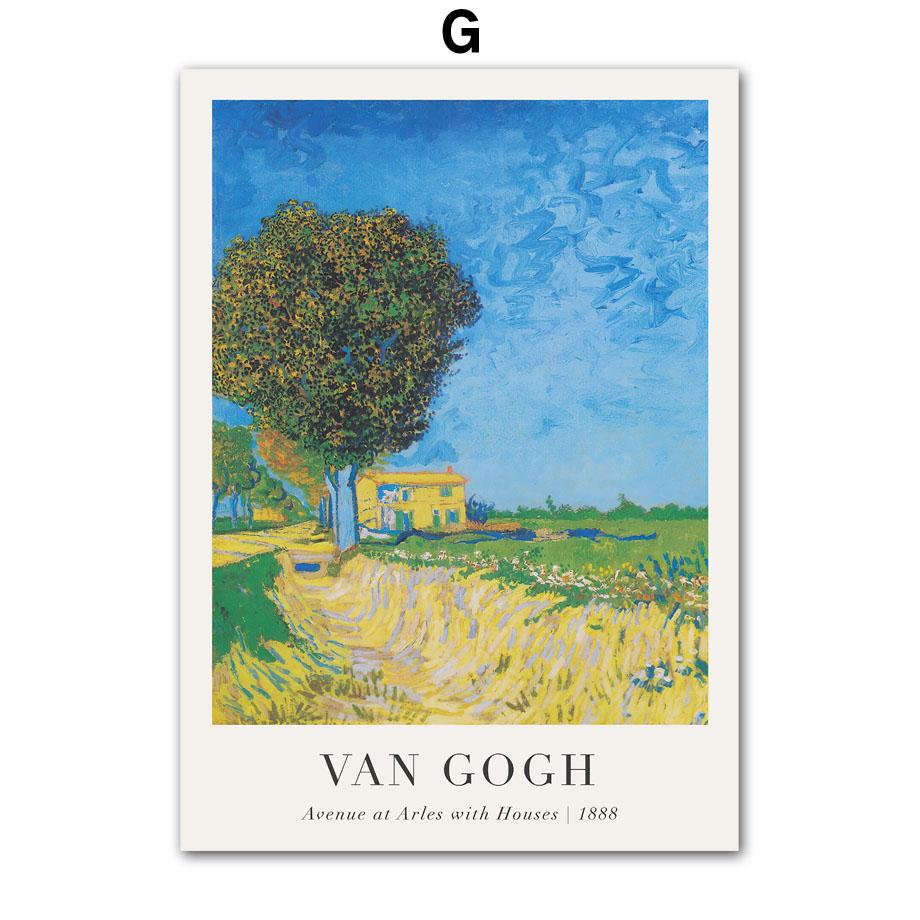 Vincent Van Gogh Writings Prints and Posters Great Work The Starry Night Canvas Painting Decorations for Living Room Wall Art