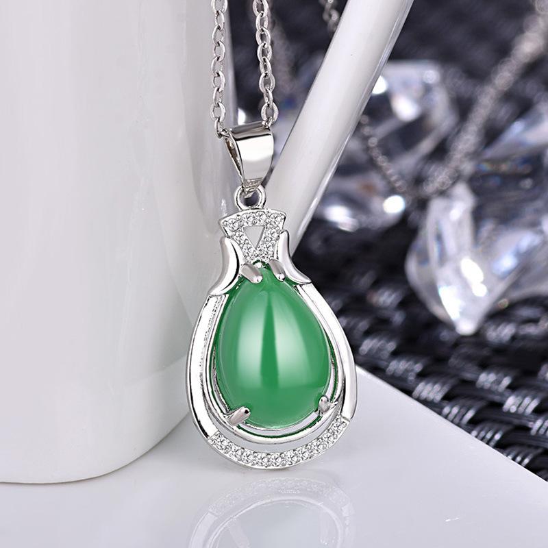 Lindon Damen-Halskette mit Anhänger, Kupferlegierung, Zirkon, modisches Geschenk