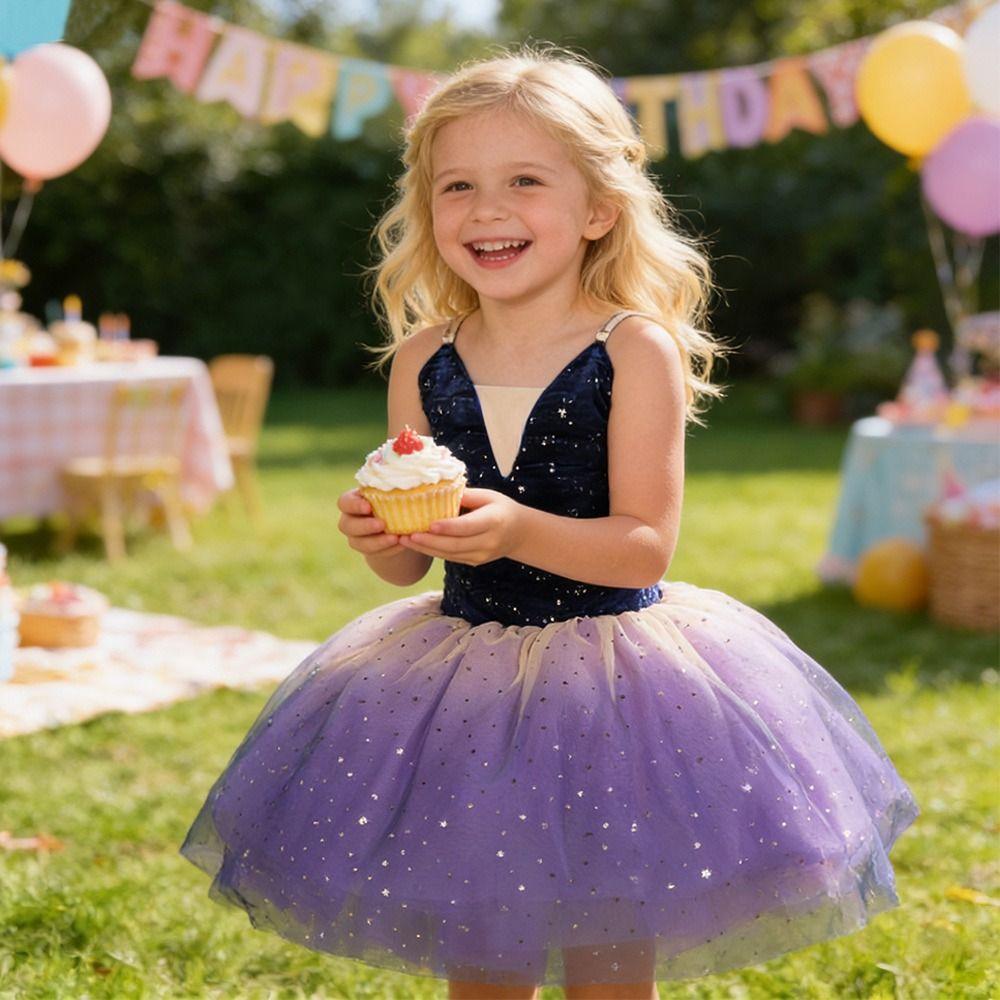 Adjustable Straps Ballet Tutu Sequin Princess Dress Fashion Kids Ballet Dress  Children