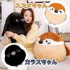 Cute plush fluffy body large black bird plush soft and fluffy lumbar Christmas Halloween nap black crow crow, cushion, pillow, sparrow-themed toy,