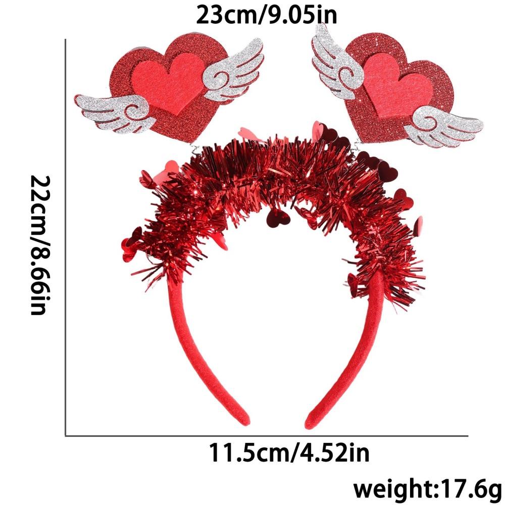Wedding Decoration Headband  Love Heart Hair Hoop Party Supplies Headband Eye Catching Valentine S Day Headband For Photo