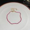 Pink Diamond Zirconia Starburst Flower Bracelet: Trendy, Luxurious Jewelry with Unique Design.