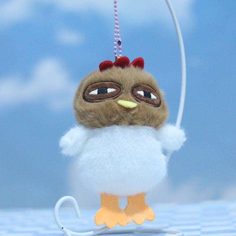 Jouets Peluches Forme Poulet Moche Poule Peluche Sac à Main Mignon Pendentif Poulet Porte-clés Poupée Sacoche Portefeuille pour Femmes Pantoufles Maison