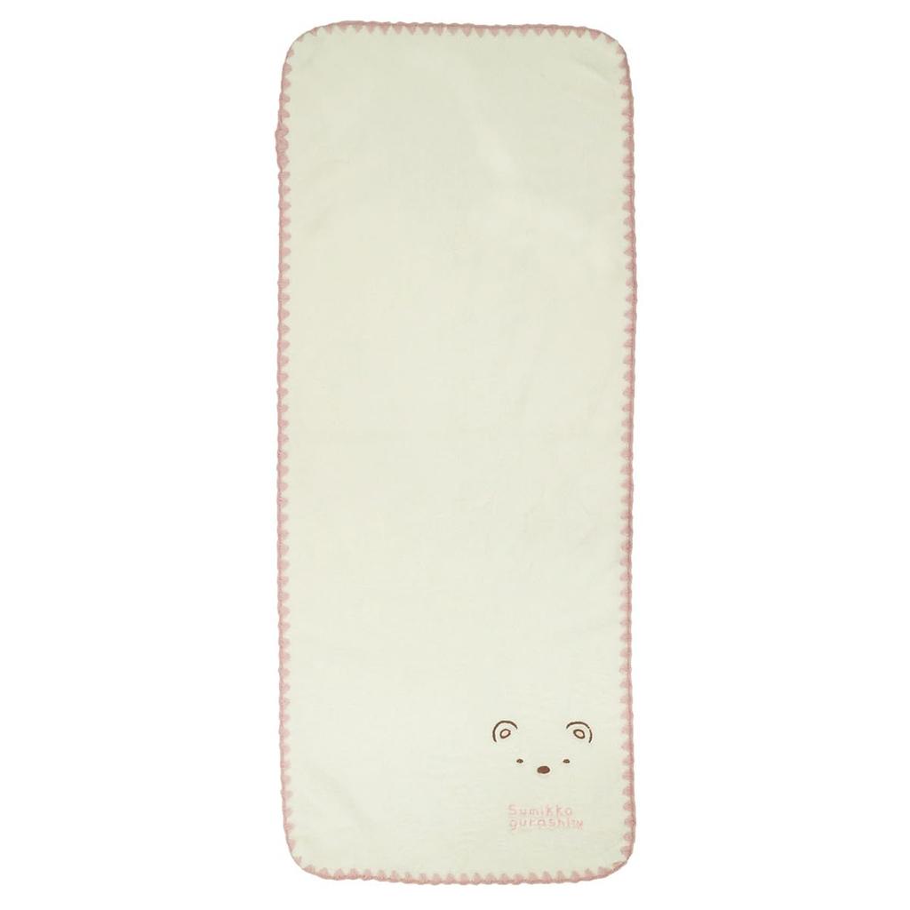 Marushin Sumikkogurashi Simple Polar Bear Micro Face Antibacterial and Odor 6575028400 Towel, Resistant,