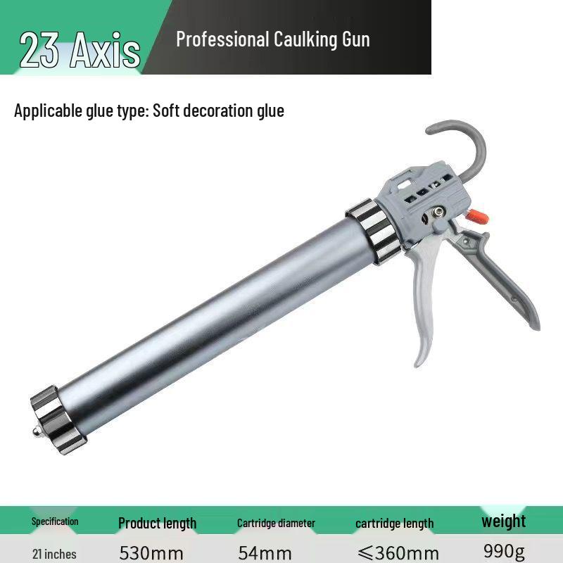Labor-Saving Automatic Sealant and Adhesive Gun with Glue Cutoff – Universal Soft/Hard Use