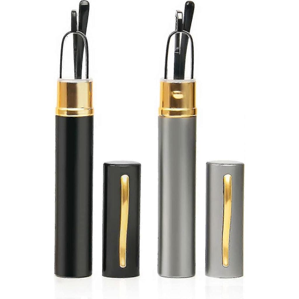 Mini Reading Glasses For Women Men 2 Pack Compact Small Pocket Metal Readers With Portable Case - Pjun
