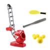 Kids Auto Baseball Pitching Machine Set Adjustable Angles Height Auto-Launch Practice Toy