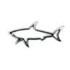 3D Premium Hollow Fish Shark Hood Fender trunk Rear Bonnet Nameplate Decal Emblem Badge Sticker for Motorcycle Computer Fuel Cap