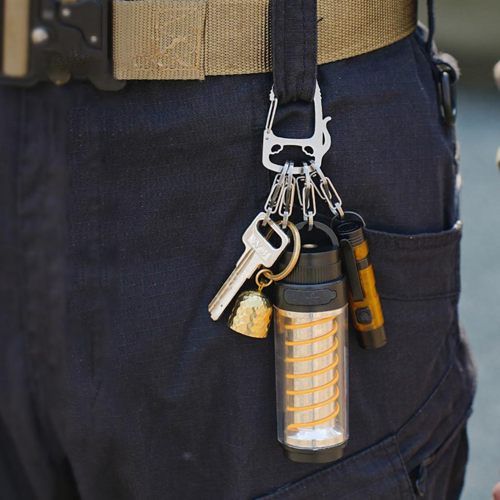 Stainless Steel Lucky Cat Keychain Ornament With Creative S Hook Design Ideal For Travelers And Outdoor Enthusiasts