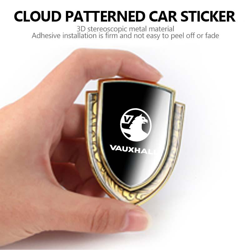 3D Auto Stickers Metal Logo Emblem Sticker Decal Car Styling For Vauxhall Corsa Astra Mokka Grandland Crossland Combo Life