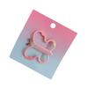 Hairpin Rounded Edges No Hair Damage Metal Clip Stable Grip Non-Slip Dreamy Gradient Butterfly Shape Portable Side Bangs Hair Clip