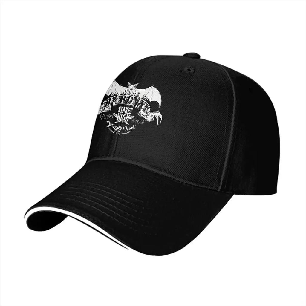 Washed Mens Baseball Cap Welcome To Barovia Vampyr Hunt Crest Trucker Snapback Caps Dad Hat DnD Game Golf Hats