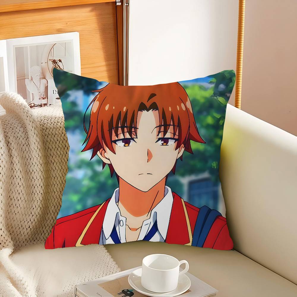

Kiyotaka Ayanokoji Pillowcase Toon Gift Cushion Cover Bedroom Home Sofa Chair Seat Decor Pillow Case 12x12Inch