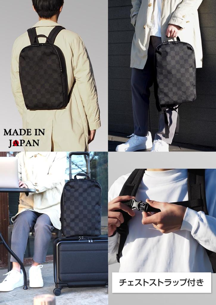 Hangin Lightweight Backpack, Made in Japan, Perfect for Business, Commuting, and School. Slim and Lightweight, Fits MacBook Air 15-inch, A4 Size,